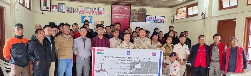 DEF, Shamator organised sensitization programme on the three New Criminal Laws of India at DB Court, Shamator town on July 1. (DIPR Photo)